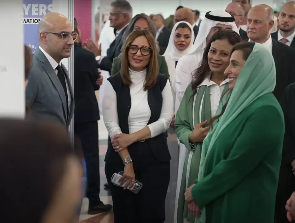 Meeting with Sheikha at AUS Career Fair