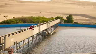 Waste water plant in the desert